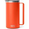 YETI Rambler 64 oz Pitcher, Vacuum Insulated, Stainless Steel with MagSlider Lid, Tropical Pink(Papaya)