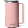 YETI Rambler 64 oz Pitcher, Vacuum Insulated, Stainless Steel with MagSlider Lid, Tropical Pink(Sandstone Pink)