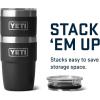 YETI Rambler 8 oz Insulated Coffee Mug with Lid – Stackable Double-Wall Vacuum Insulated Coffee Cup – DuraSip Ceramic Lining – Barista-Friendly Design – Stainless Steel – Dishwasher Safe(Cherry Blossom)