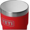 YETI Rambler 8 oz Insulated Coffee Mug with Lid – Stackable Double-Wall Vacuum Insulated Coffee Cup – DuraSip Ceramic Lining – Barista-Friendly Design – Stainless Steel – Dishwasher Safe(Rescue Red)