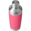 YETI Cocktail Shaker Lid Compatible With Rambler 20oz Tumbler/ 20 oz Stackable Cup/24 oz Mug/10oz Mug/10 oz Lowball/25 oz Straw Mug, Stainless Steel Cocktail Shaker Lid Only(Tropical Pink)