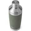 YETI Cocktail Shaker Lid Compatible With Rambler 20oz Tumbler/ 20 oz Stackable Cup/24 oz Mug/10oz Mug/10 oz Lowball/25 oz Straw Mug, Stainless Steel Cocktail Shaker Lid Only(Camp Green)