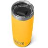 YETI Rambler 10 oz Tumbler, Stainless Steel, Vacuum Insulated with MagSlider Lid, White(Alpine Yellow)