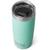 YETI Rambler 10 oz Tumbler, Stainless Steel, Vacuum Insulated with MagSlider Lid, White(Seafoam)