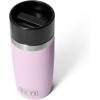 YETI Rambler 12 oz Travel Bottle, Stainless Steel, Vacuum Insulated with Leakproof Commuter Cap, Black(Cherry Blossom – Textured)