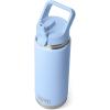 YETI Rambler 26 oz Bottle, Vacuum Insulated, Stainless Steel with Color Matching Straw Cap(Big Sky Blue)