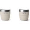 YETI Rambler 4 oz Stackable Cup, Stainless Steel, Vacuum Insulated Espresso/Coffee Cup, 2 Pack(Cape Taupe)