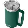 YETI Rambler 64 oz. French Press Coffee Maker, White(Black Forest Green)