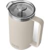 YETI Rambler 64 oz. French Press Coffee Maker, White(Cape Taupe)