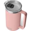 YETI Rambler 64 oz Pitcher, Vacuum Insulated, Stainless Steel with MagSlider Lid, Tropical Pink(Sandstone Pink)