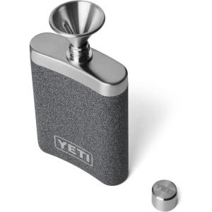 YETI 7 oz Flask and Funnel(Black Stone-Textured)