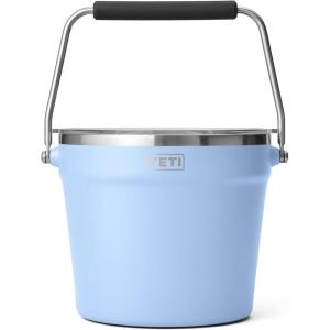 YETI Beverage/Ice Bucket, Holds 6 Longnecks or 3 Bottles of Wine(Big Sky Blue)