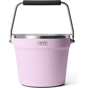YETI Beverage/Ice Bucket, Holds 6 Longnecks or 3 Bottles of Wine(Cherry Blossom – Textured)