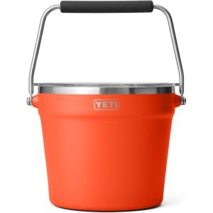 YETI Beverage/Ice Bucket, Holds 6 Longnecks or 3 Bottles of Wine(Papaya)