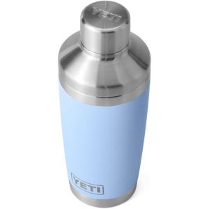 YETI Cocktail Shaker Lid Compatible With Rambler 20oz Tumbler/ 20 oz Stackable Cup/24 oz Mug/10oz Mug/10 oz Lowball/25 oz Straw Mug, Stainless Steel Cocktail Shaker Lid Only(Big Sky Blue)