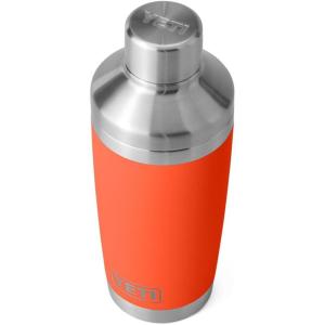 YETI Cocktail Shaker Lid Compatible With Rambler 20oz Tumbler/ 20 oz Stackable Cup/24 oz Mug/10oz Mug/10 oz Lowball/25 oz Straw Mug, Stainless Steel Cocktail Shaker Lid Only(Papaya)