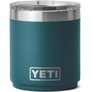YETI Rambler 10 oz Stackable Lowball 2.0, Vacuum Insulated, Stainless Steel with MagSlider Lid, Seafoam(Agave Teal)