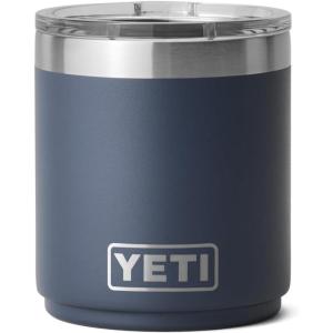YETI Rambler 10 oz Stackable Lowball 2.0, Vacuum Insulated, Stainless Steel with MagSlider Lid, Seafoam(Navy)