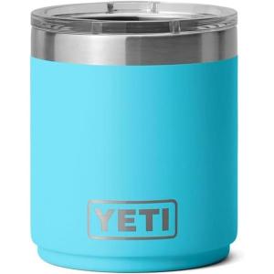 YETI Rambler 10 oz Stackable Lowball 2.0, Vacuum Insulated, Stainless Steel with MagSlider Lid, Seafoam(Reef Blue)