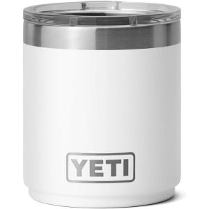 YETI Rambler 10 oz Stackable Lowball 2.0, Vacuum Insulated, Stainless Steel with MagSlider Lid, Seafoam(White)