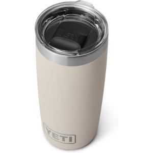 YETI Rambler 10 oz Tumbler, Stainless Steel, Vacuum Insulated with MagSlider Lid, White(Cape Taupe)