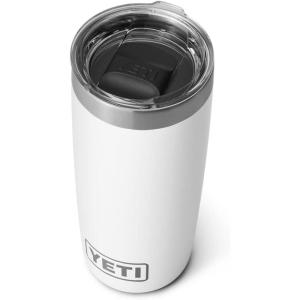 YETI Rambler 10 oz Tumbler, Stainless Steel, Vacuum Insulated with MagSlider Lid, White(White)