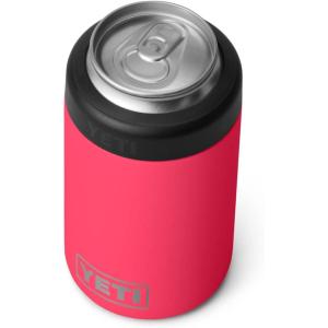 YETI Rambler 12 oz. Colster Can Insulator for Standard Size Cans, Stainless (NO CAN INSERT)(Bimini Pink)