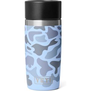 YETI Rambler 12 oz Travel Bottle, Stainless Steel, Vacuum Insulated with Leakproof Commuter Cap, Black(Blue Camo)
