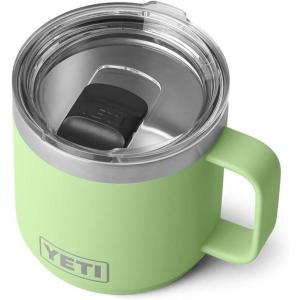 YETI Rambler 14 oz Stackable Mug, Vacuum Insulated, Stainless Steel with MagSlider Lid(Key Lime)