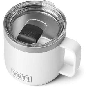 YETI Rambler 14 oz Stackable Mug, Vacuum Insulated, Stainless Steel with MagSlider Lid(White)