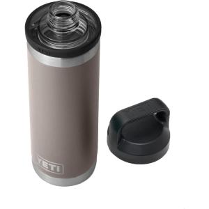 YETI Rambler 18 oz Bottle, Vacuum Insulated, Stainless Steel with Chug Cap, White(Sharptail Taupe)