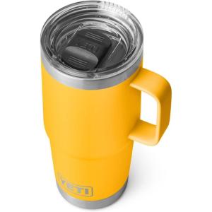 YETI Rambler 20 oz Travel Mug, Stainless Steel, Vacuum Insulated with Stronghold Lid(Alpine Yellow)