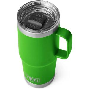 YETI Rambler 20 oz Travel Mug, Stainless Steel, Vacuum Insulated with Stronghold Lid(Canopy Green)