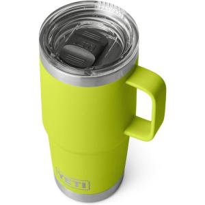 YETI Rambler 20 oz Travel Mug, Stainless Steel, Vacuum Insulated with Stronghold Lid(Chartreuse)