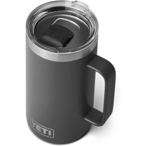 YETI Rambler 24 oz Mug, Vacuum Insulated, Stainless Steel with MagSlider Lid(Charcoal)