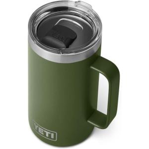 YETI Rambler 24 oz Mug, Vacuum Insulated, Stainless Steel with MagSlider Lid(Highlands Olive)