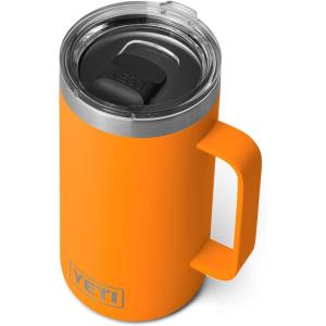 YETI Rambler 24 oz Mug, Vacuum Insulated, Stainless Steel with MagSlider Lid(King Crab)