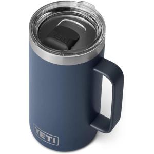 YETI Rambler 24 oz Mug, Vacuum Insulated, Stainless Steel with MagSlider Lid(Navy)