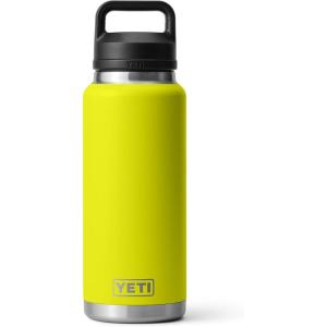 YETI Rambler 36 oz Bottle, Vacuum Insulated, Leakproof, Stainless Steel with Chug Cap(Firefly Yellow)