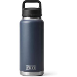 YETI Rambler 36 oz Bottle, Vacuum Insulated, Leakproof, Stainless Steel with Chug Cap(Navy)