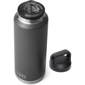 YETI Rambler 46 oz Bottle, Vacuum Insulated, Leakproof, Stainless Steel with Chug Cap(Charcoal)