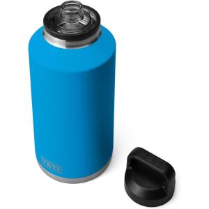 YETI Rambler 64 oz Bottle, Vacuum Insulated, Leakproof, Stainless Steel with Chug Cap, Navy(Big Wave Blue)