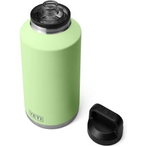 YETI Rambler 64 oz Bottle, Vacuum Insulated, Leakproof, Stainless Steel with Chug Cap, Navy(Key Lime)
