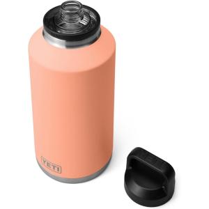 YETI Rambler 64 oz Bottle, Vacuum Insulated, Leakproof, Stainless Steel with Chug Cap, Navy(Low Country Peach)