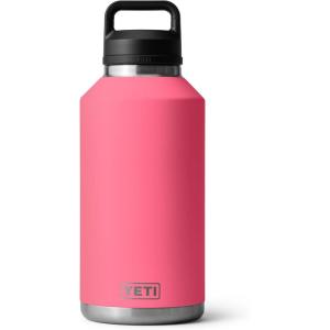 YETI Rambler 64 oz Bottle, Vacuum Insulated, Leakproof, Stainless Steel with Chug Cap, Navy(Tropical Pink)