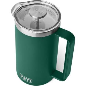 YETI Rambler 64 oz. French Press Coffee Maker, White(Black Forest Green)