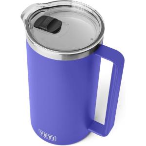 YETI Rambler 64 oz Pitcher, Vacuum Insulated, Stainless Steel with MagSlider Lid, Tropical Pink(Ultramarine Violet)