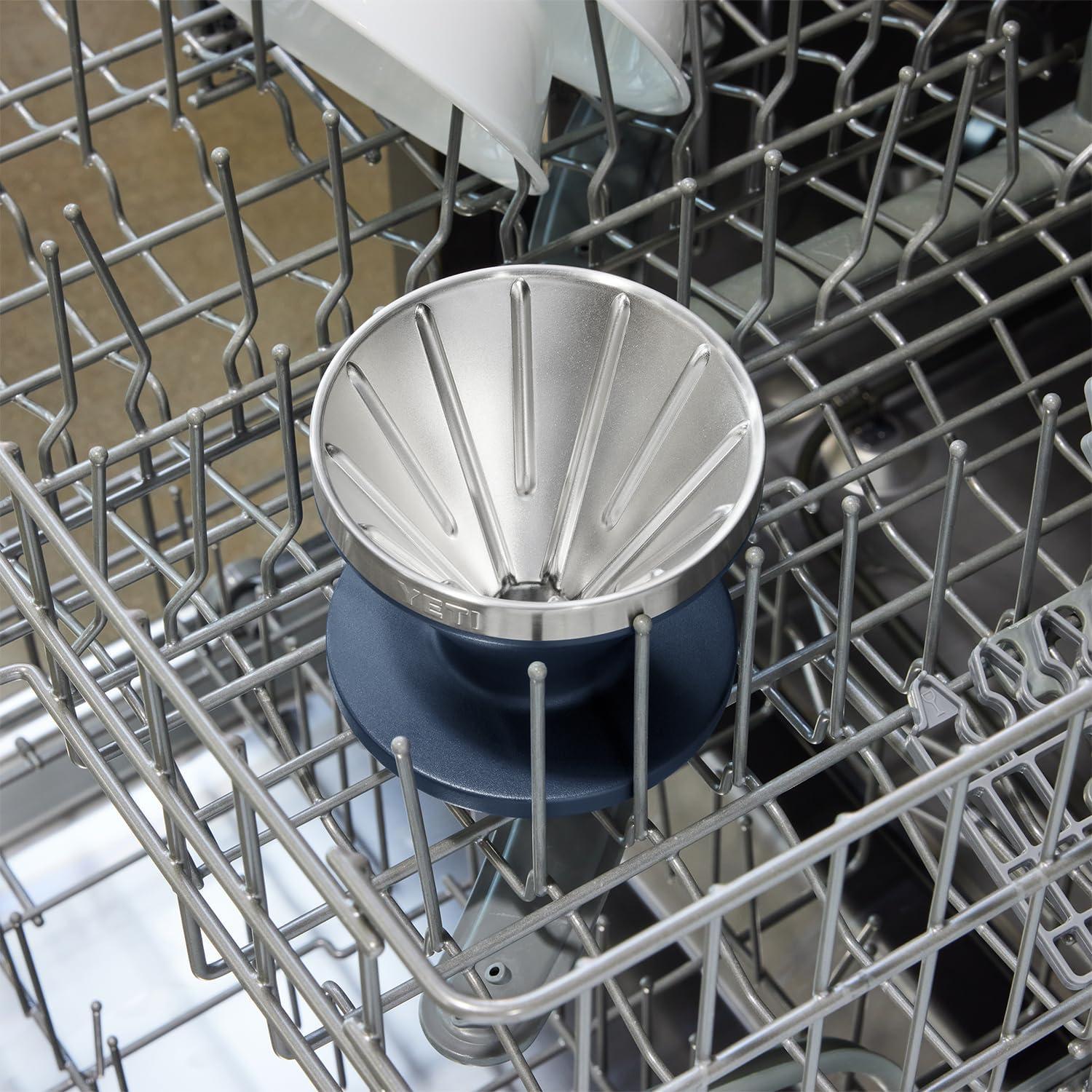 imageYETI Rambler 16 oz Stackable Tumbler Stainless Steel Vacuum Insulated with MagSlider Lid Pour Over Coffee Maker Accessory Ramblers Rescue Red