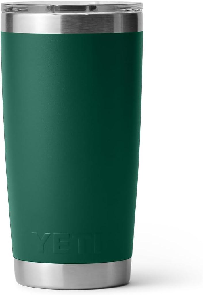 imageYETI Rambler 20 oz Stainless Steel Vacuum Insulated Tumbler wMagSlider LidBlack Forest Green