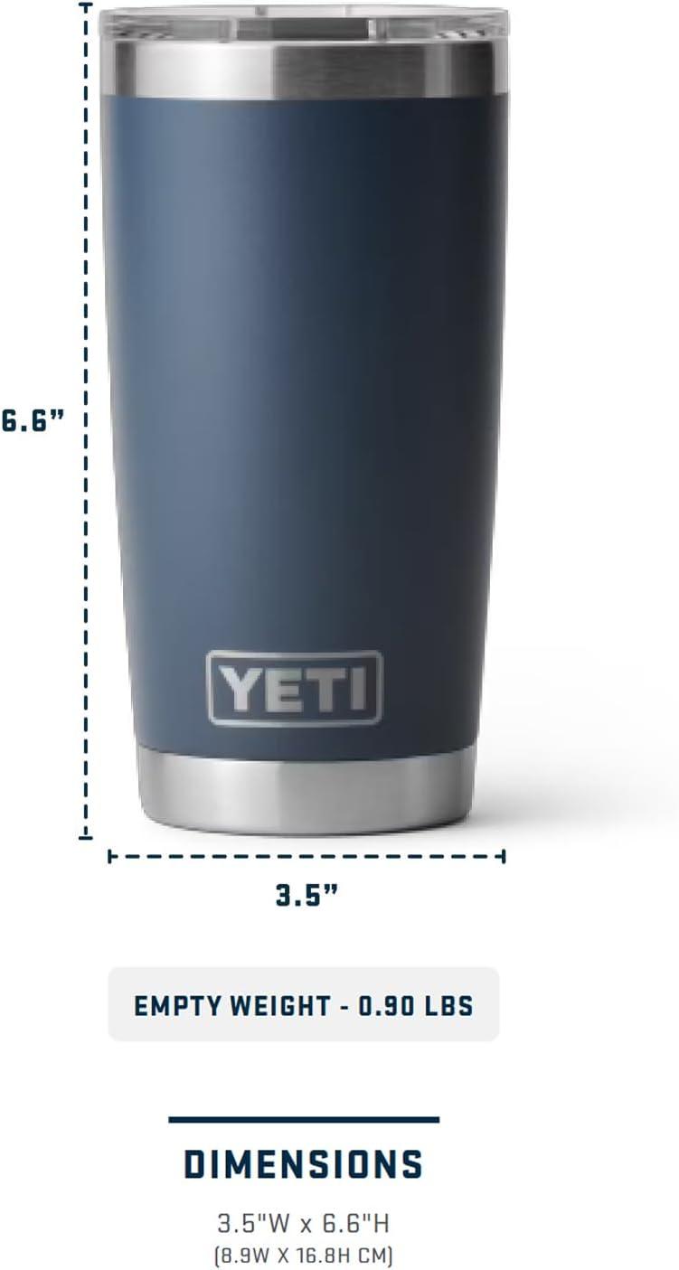 imageYETI Rambler 20 oz Stainless Steel Vacuum Insulated Tumbler wMagSlider LidBlack Forest Green